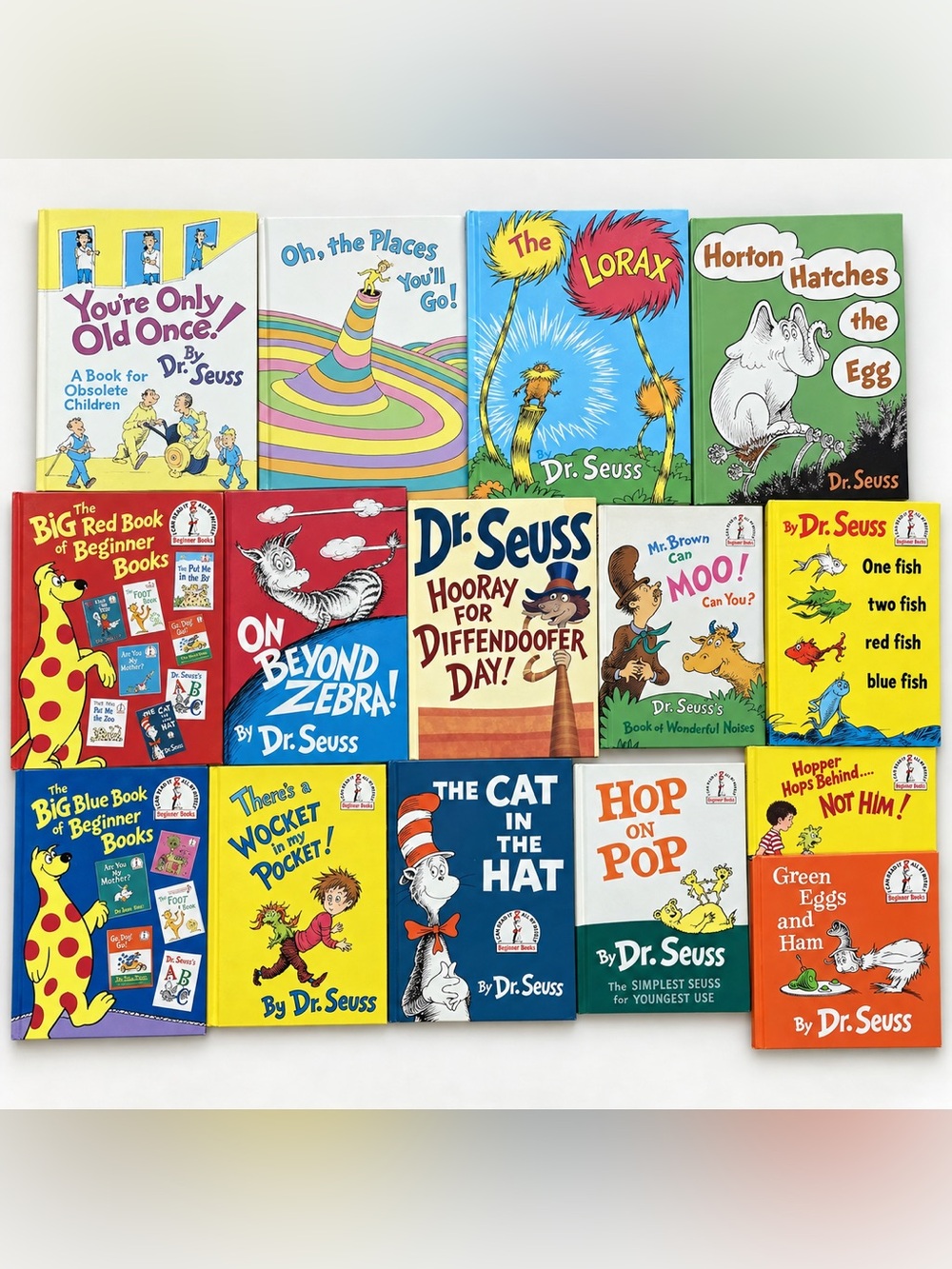 Dr. Seuss Children’s Book Collection – 15-Book Hardcover & Softcover Lot